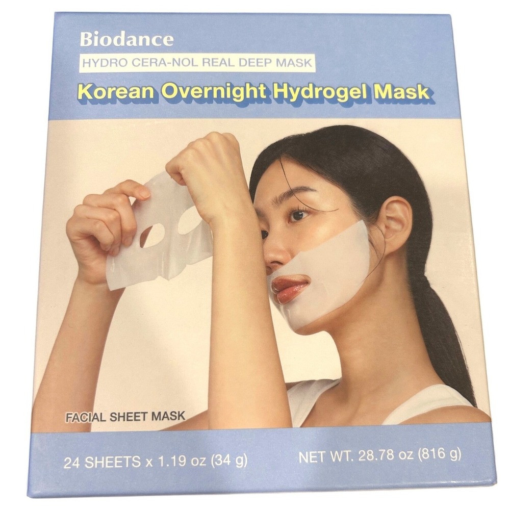 Biodance Blue Hydro Cera-nol Real Deep Mask Sheet Mask 24 Count